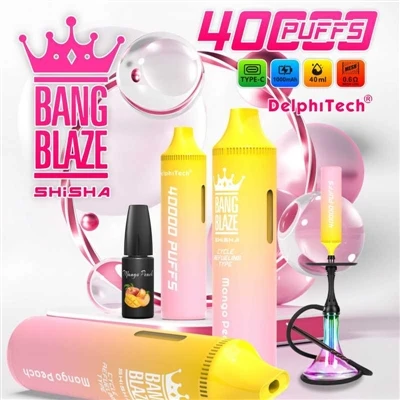 Welche Art von elektronischer Zigarette ist Bang Blaze Shishia 40000?