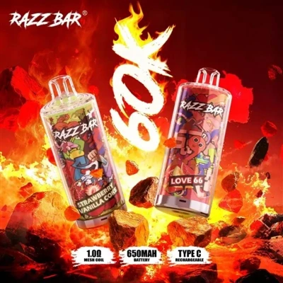 Razz Bar 60000 Einweg-E-Zigarette|60.000 Züge, die beste Wahl für E-Zigarette...