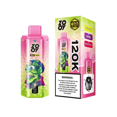ZOOY 120K 6 IN 1 – Einweg-E-Zigarette mit hoher-Kapazität für ein ultimatives...