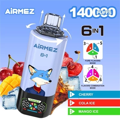 Airmez 6-in-1 140000: Die Leistung und das Erlebnis von Einweg-E-Zigaretten n...