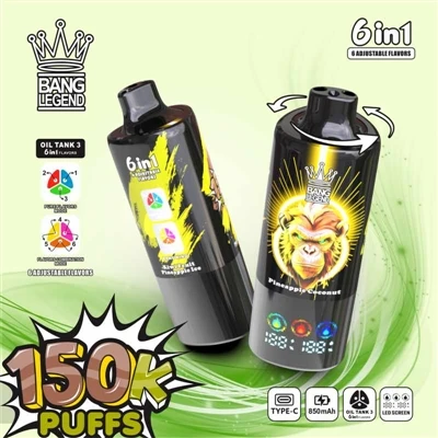 BANG LEGEND 150K Puffs 6-in-1: Die Kapazitäts-, Geschmacks- und Leistungsstan...
