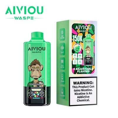 WASPE Aiviou 6 in 1 150K Puffs Einweg-Vaporizer – Multi-funktionale Einweg-E-...