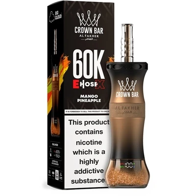 AL Fakher Crown Bar EHOSE X 60K: Eine neue ausgereifte Form von Einweg-Vapori...