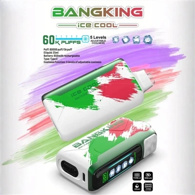 BANGKING ICE King COOL 60000: Die High-End-Entwicklung der Einweg-E-Zigaretten.