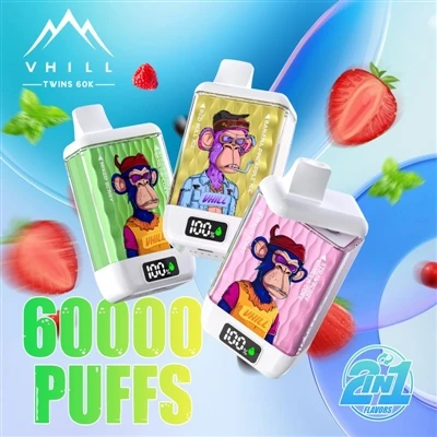 Vhill Twins 60000: Eine brandneue Erfahrung mit Einweg-E-Zigaretten mit hohem...
