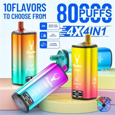 Stag Bar 4in1 80000Puffs: Das Erlebnis von High-Puff-Einweg-E--Zigaretten wir...