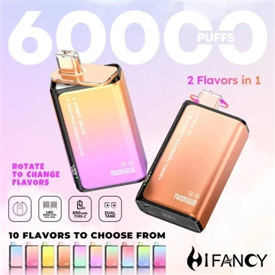 HIFANCY TWINMAX 60K – Genießen Sie zwei Geschmacksrichtungen nach Herzenslust...