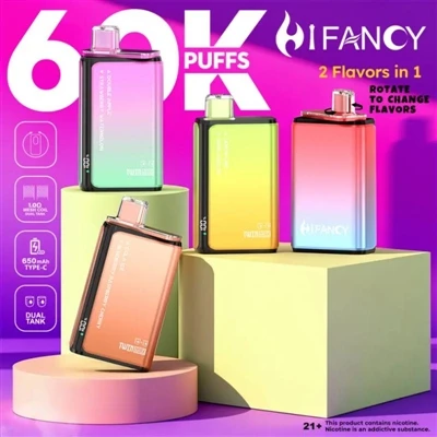 HIFANCY TWIN MAX 60K – Genießen Sie zwei Geschmacksrichtungen und grenzenlose...