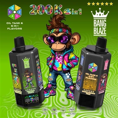 BANG BLAZE 200000 6in1: Sechs Geschmacksrichtungen in einem, mit denen man wi...
