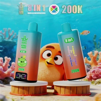 BANG KING VAPEN 200K 8IN1: Das ultimative E--Erlebnis mit mehreren Geschmacks...