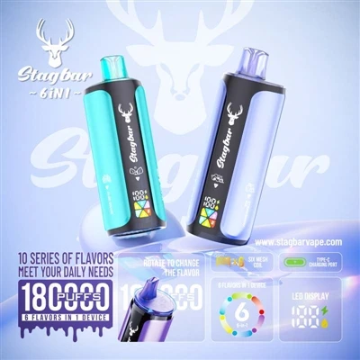 Stag Bar 6in1 180K Puffs: Ein Gerät für sechs Aufgaben, das ist wirklich eine...