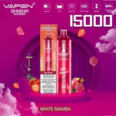 VAPEN SHISHA HOOKAH 15000: Eine E-Zigarette mit hoher -Kapazität, mit der Sie...