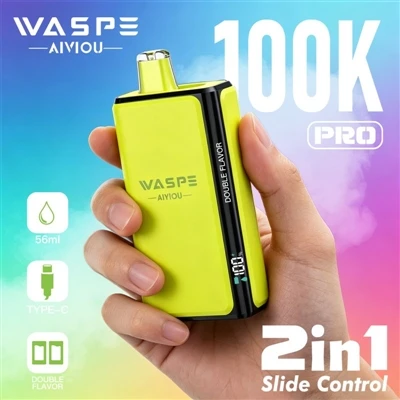 Waspe Double Flavor 100K Pro: Wenn das Dampfen anfängt, Nein zur Langeweile z...