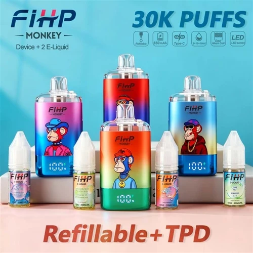 Nachfüllbarer FIHP MONKEY 30K Vape: Eine neue Wahl, die lange Akkulaufzeit un...
