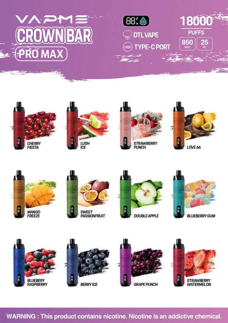 VAPME CROWN BAR 18000 3 VAPME CROWN BAR 18000 3