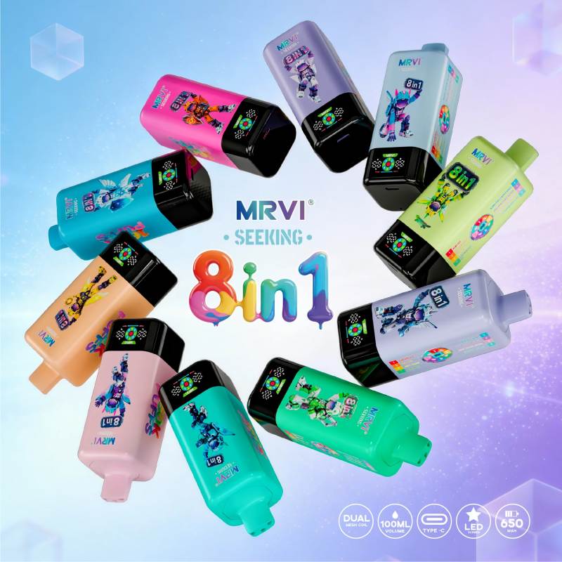 MRVI160KPuffsDisposableVapeMRVI SEEKING 160K 8 in1