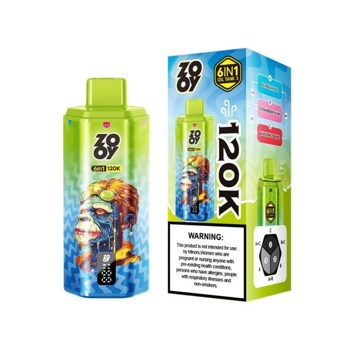 ZOOY VAPE 6 IN 1 120K PUFFS high quality